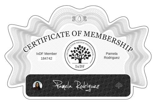 Certificate of Membership – Pamela Rodriguez