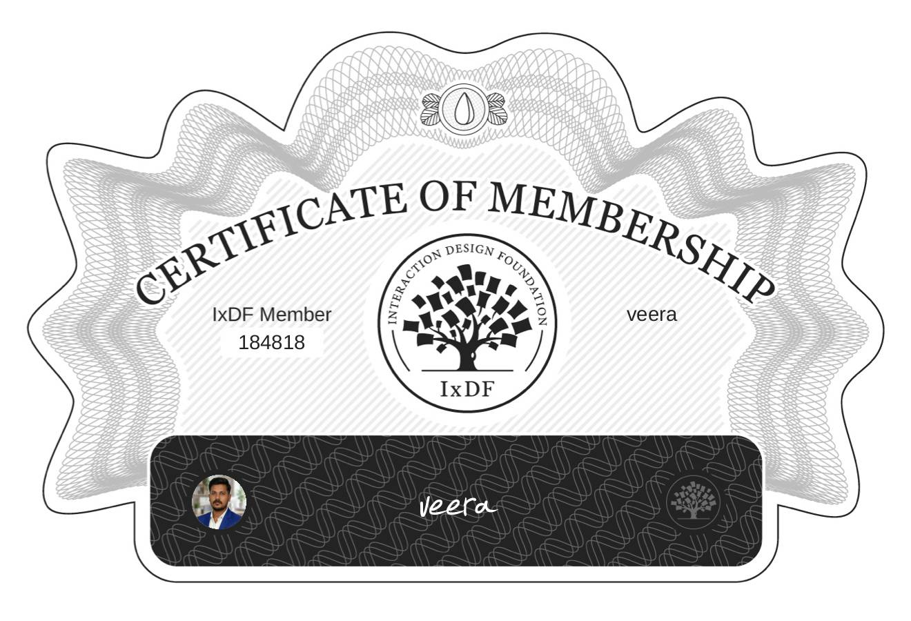 Certificate of Membership – veera