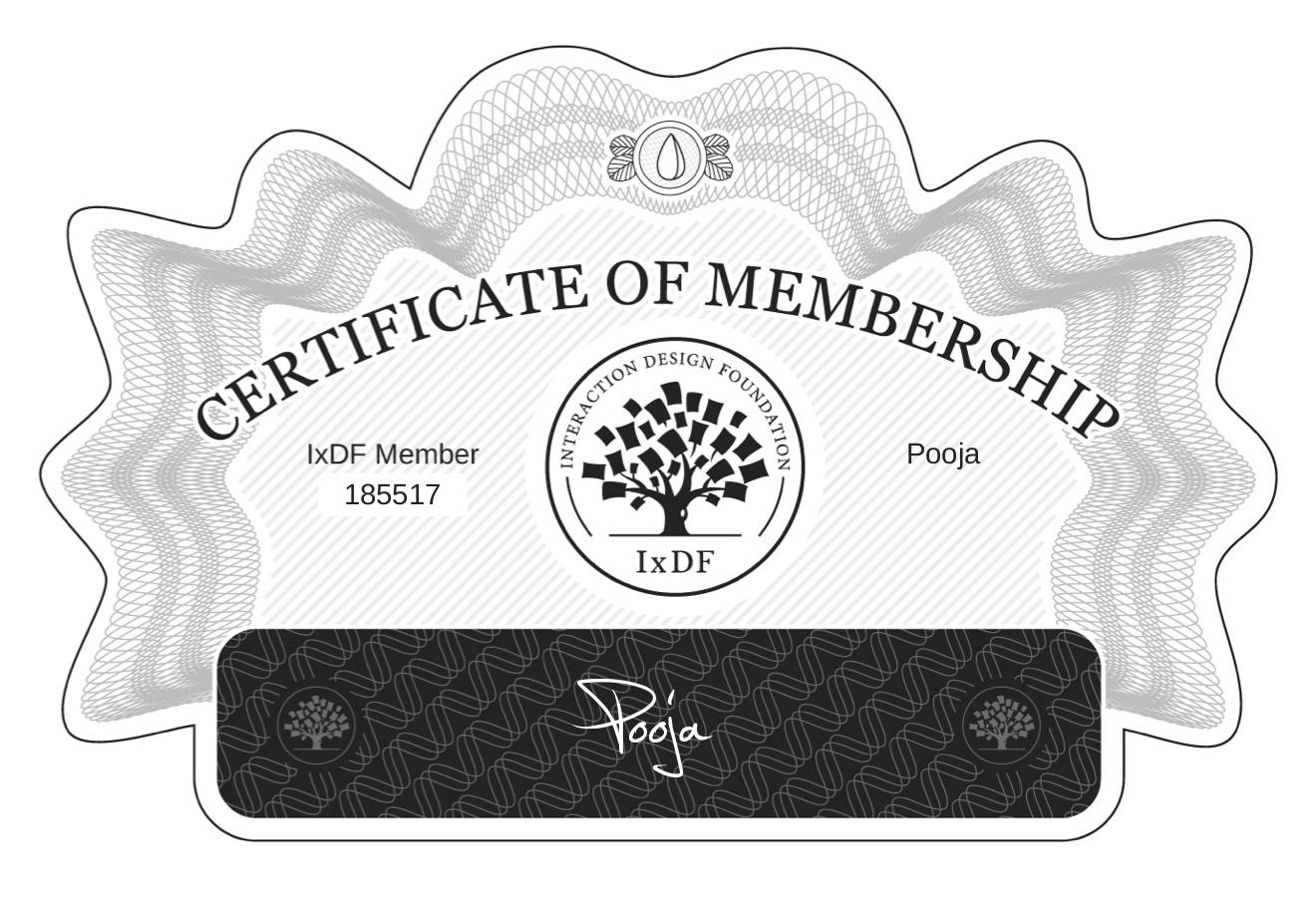 Certificate of Membership – Pooja