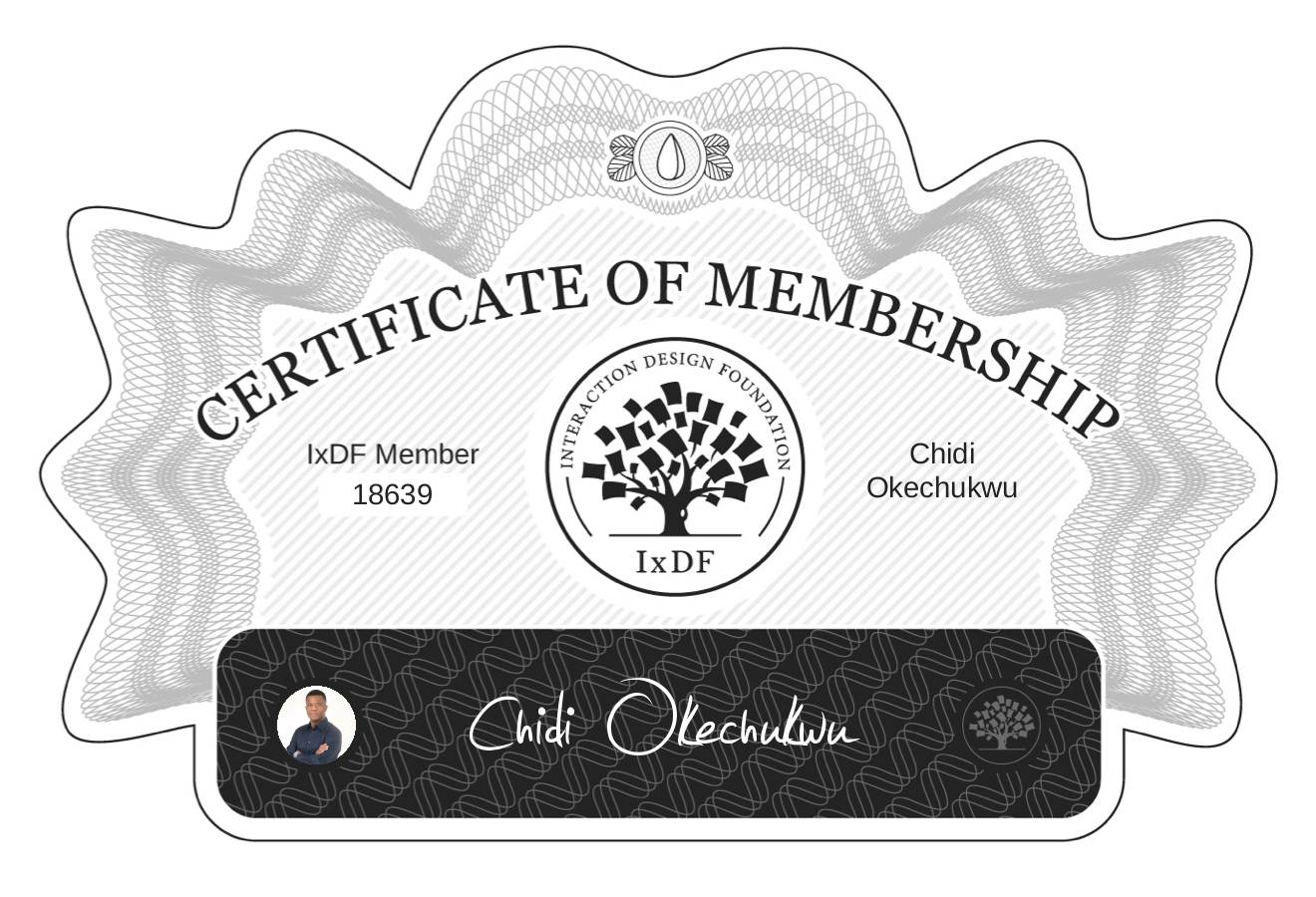 Certificate of Membership – Chidi Okechukwu