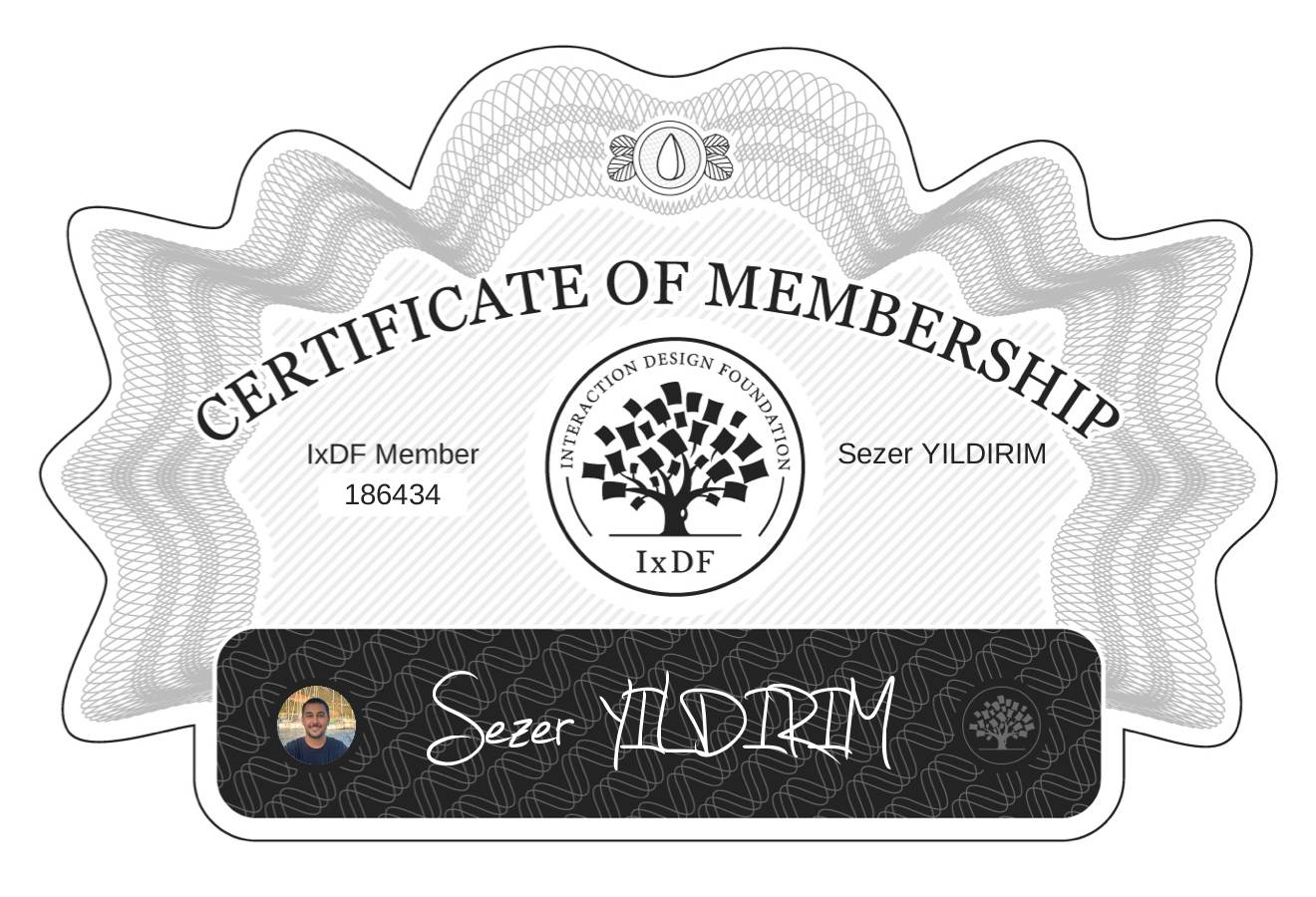Certificate of Membership – Sezer YILDIRIM