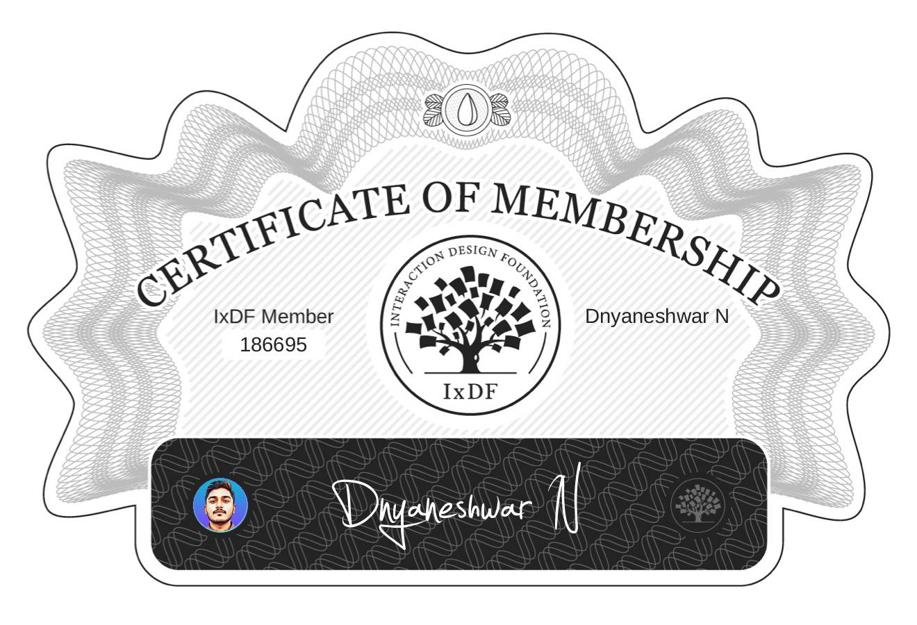 Certificate of Membership – Dnyaneshwar N
