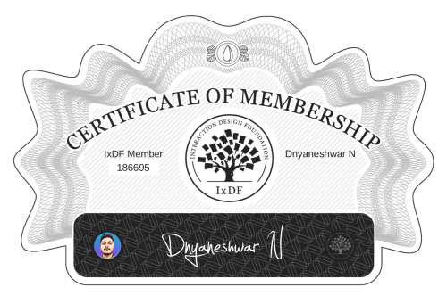 Certificate of Membership – Dnyaneshwar N