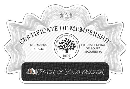 Certificate of Membership – CILENA PEREIRA DE SOUZA MADUREIRA