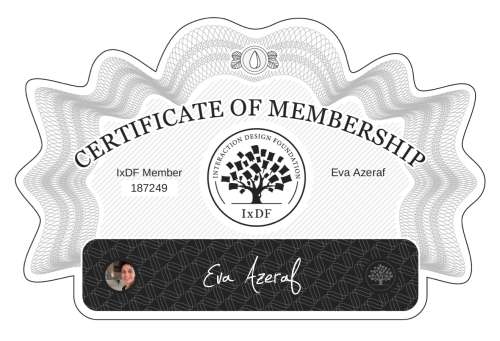 Certificate of Membership – Eva Azeraf