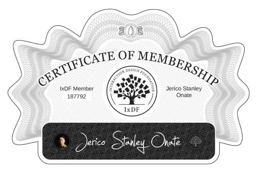 Certificate of Membership – Jerico Stanley Oñate
