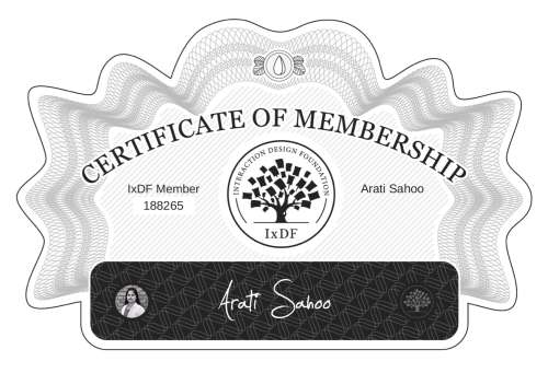 Certificate of Membership – Arati Sahoo