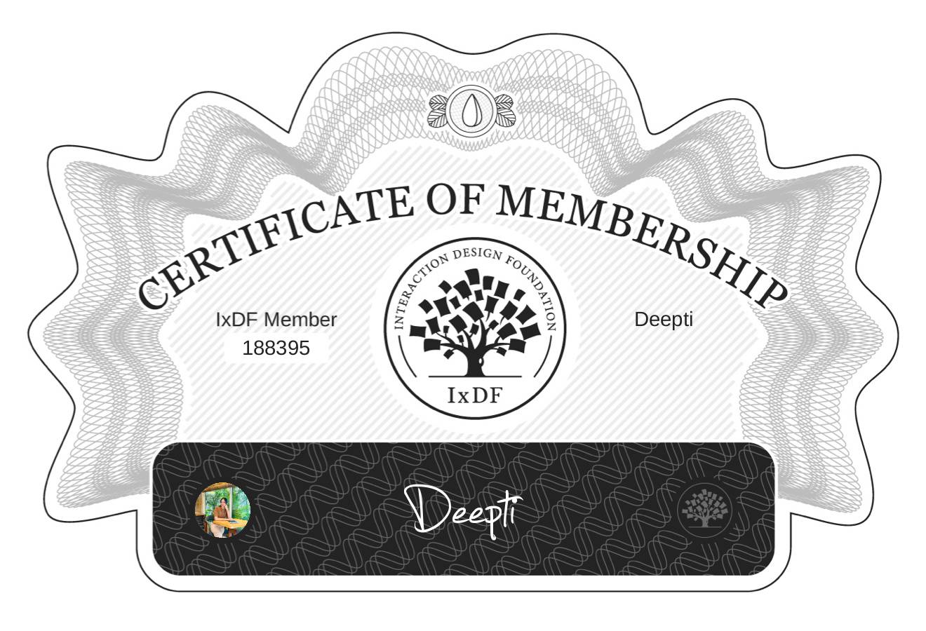 Certificate of Membership – Deepti