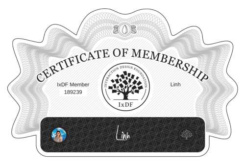 Certificate of Membership – Linh