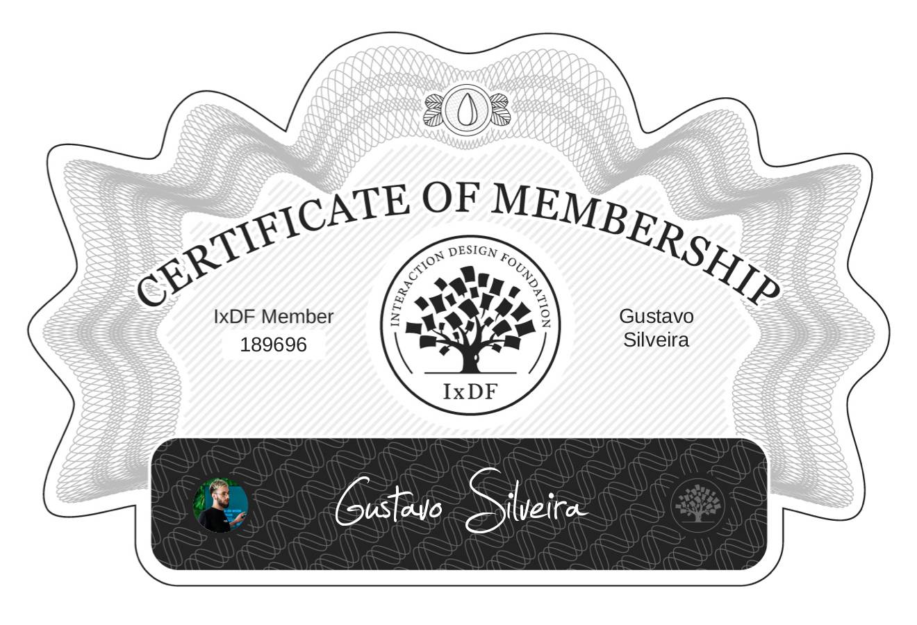 Certificate of Membership – Gustavo Silveira