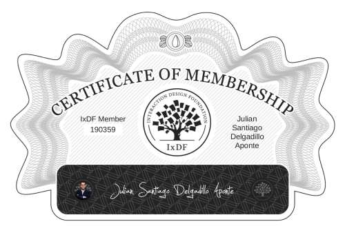 Certificate of Membership – Julián Santiago Delgadillo Aponte
