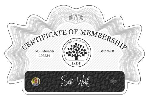 Certificate of Membership – Seth Wulf