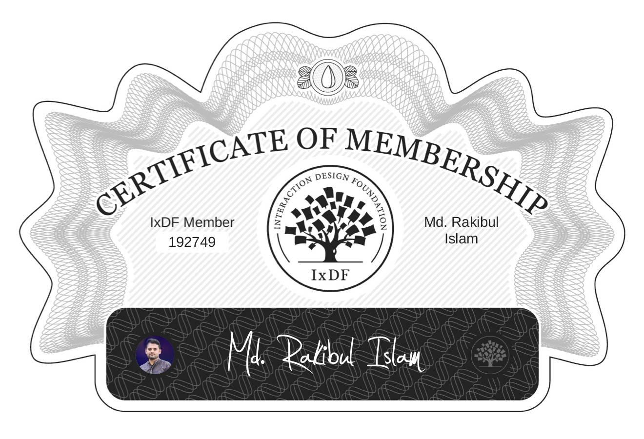 Certificate of Membership – Md. Rakibul Islam