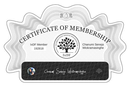 Certificate of Membership – Chanumi Seneja Wickramasinghe