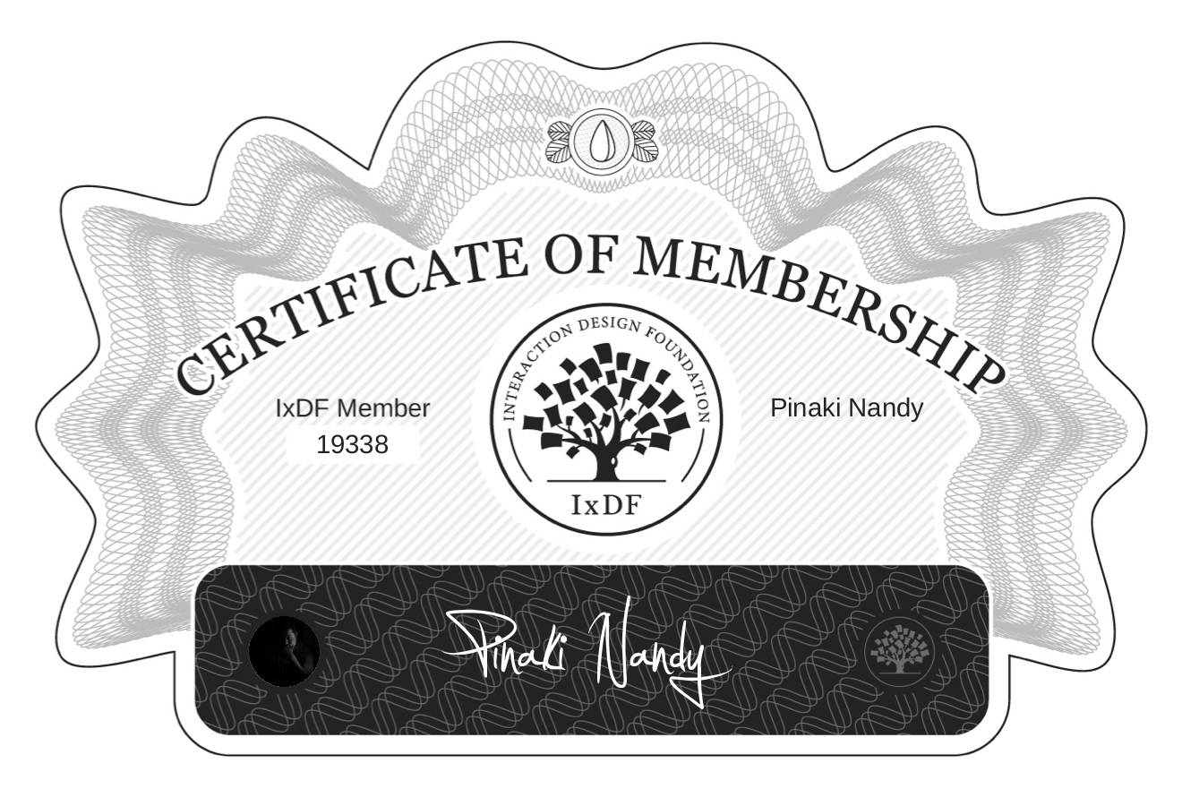 Certificate of Membership – Pinaki Nandy