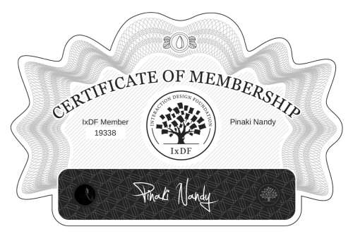 Certificate of Membership – Pinaki Nandy