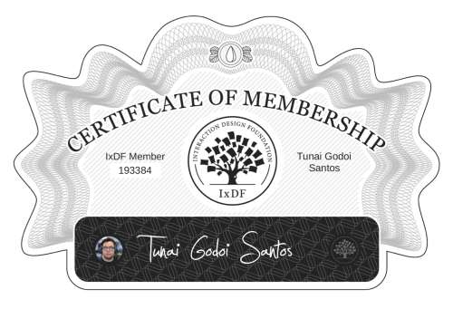 Certificate of Membership – Tunai Godoi Santos