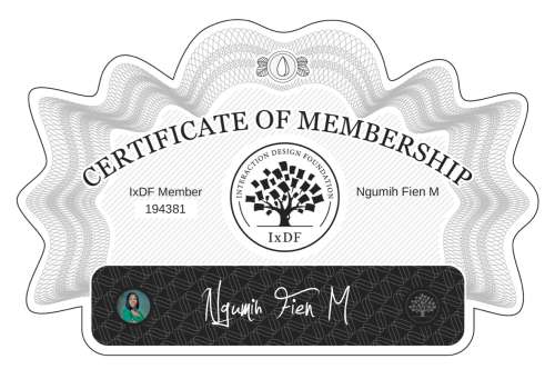 Certificate of Membership – Ngumih Fien M
