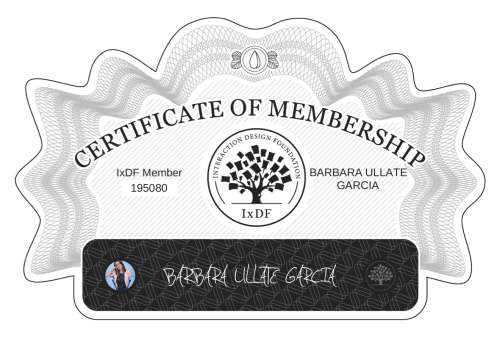 Certificate of Membership – BARBARA ULLATE GARCIA