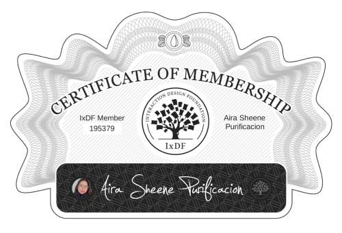 Certificate of Membership – Aira Sheene Purificacion