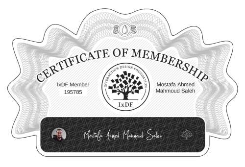 Certificate of Membership – Mostafa Ahmed Mahmoud Saleh