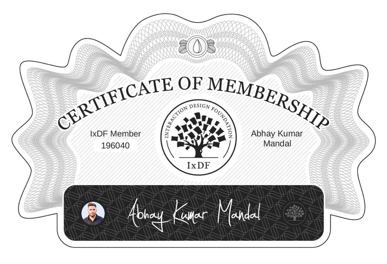 Certificate of Membership – Abhay Kumar Mandal
