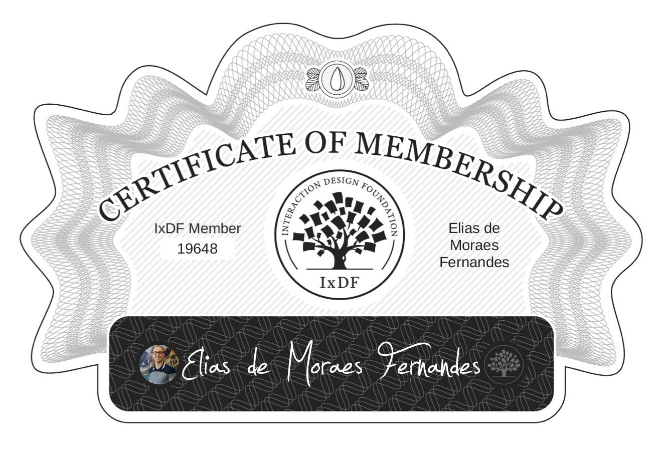 Certificate of Membership – Elias de Moraes Fernandes