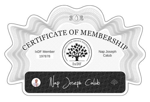 Certificate of Membership – Nap Joseph Calub