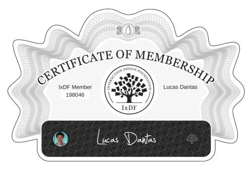 Certificate of Membership – Lucas Dantas