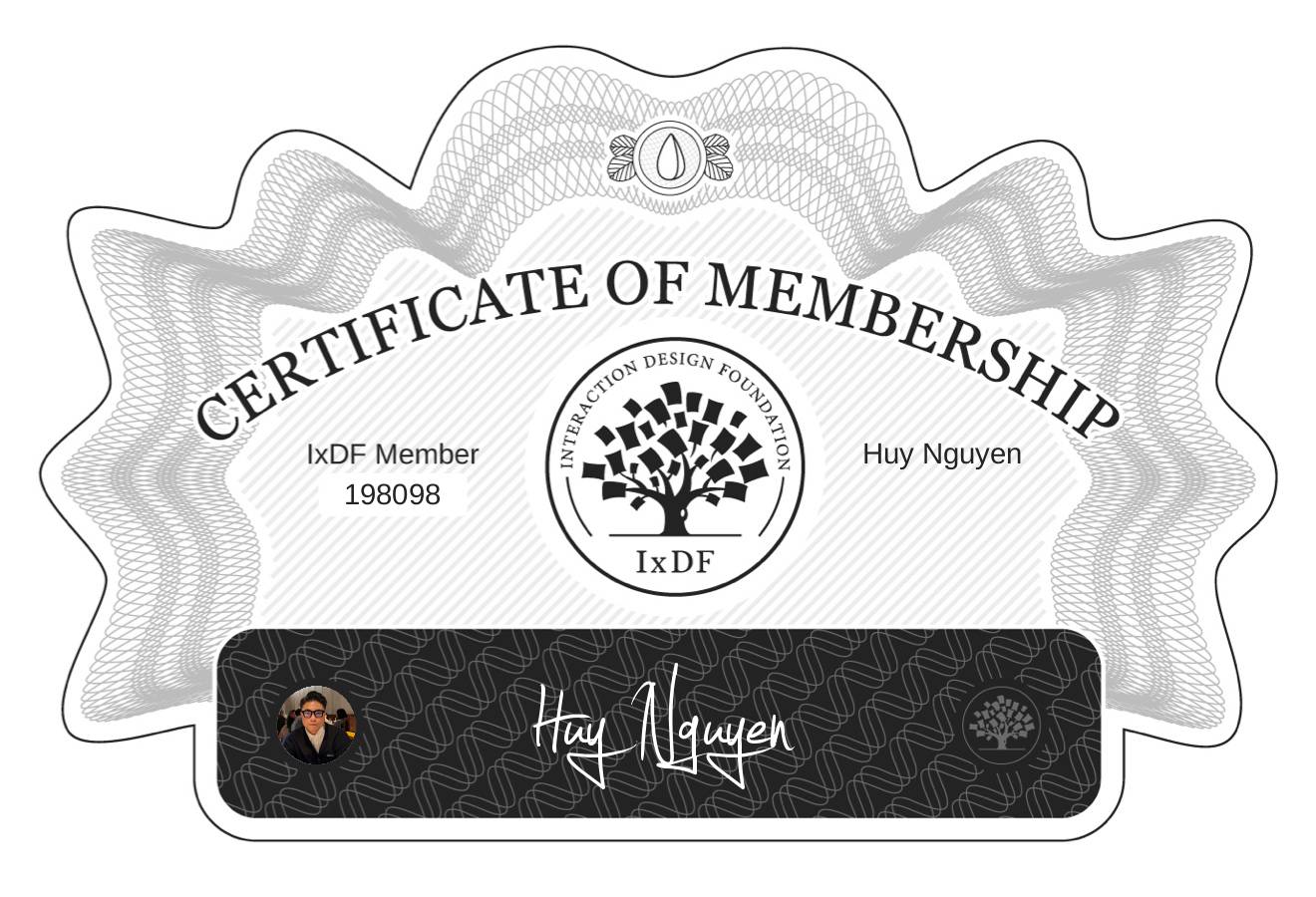 Certificate of Membership – Huy Nguyen