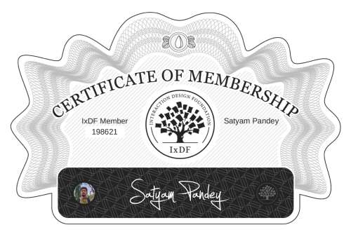 Certificate of Membership – Satyam Pandey