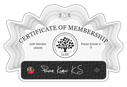 Certificate of Membership – Pavan Kumar K S