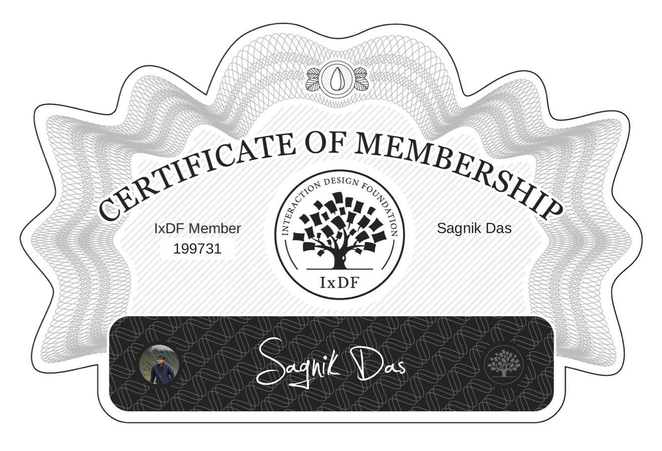 Certificate of Membership – Sagnik Das