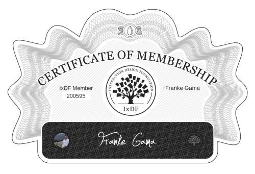 Certificate of Membership – Franke Gama