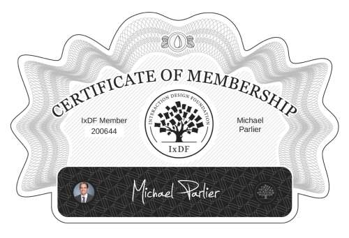 Certificate of Membership – Michael Parlier