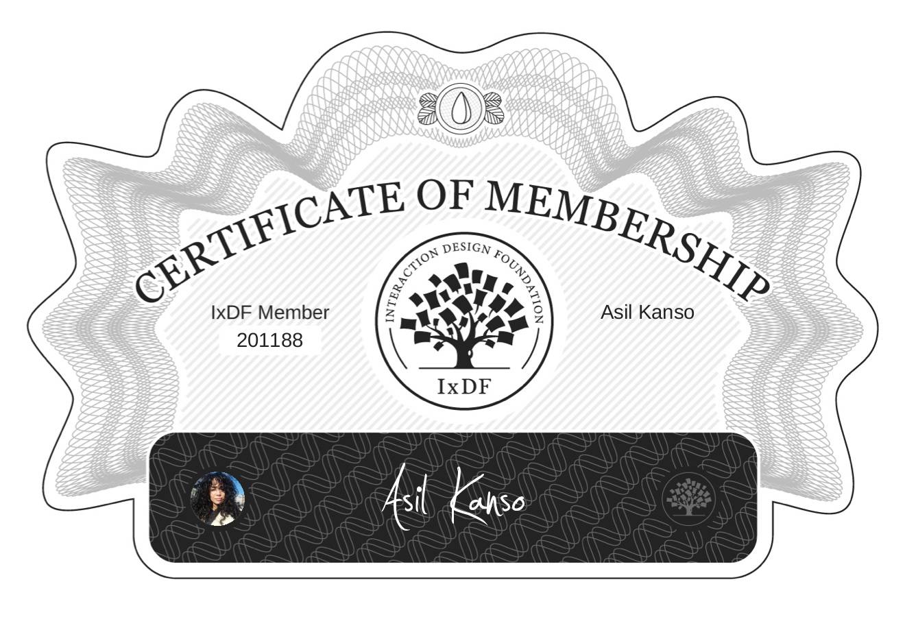 Certificate of Membership – Asil Kanso