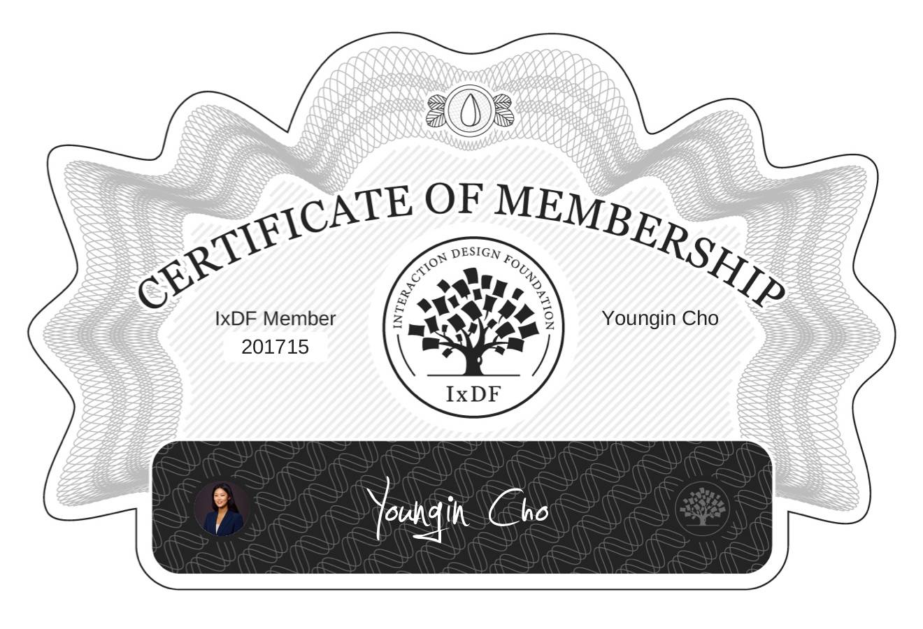 Certificate of Membership – Youngin Cho