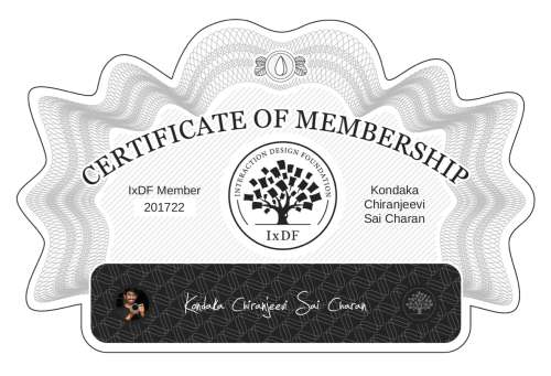 Certificate of Membership – Kondaka Chiranjeevi Sai Charan
