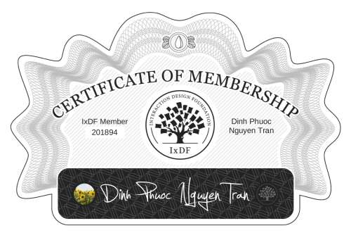 Certificate of Membership – Dinh Phuoc Nguyen Tran