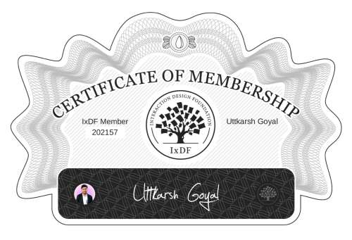 Certificate of Membership – Uttkarsh Goyal
