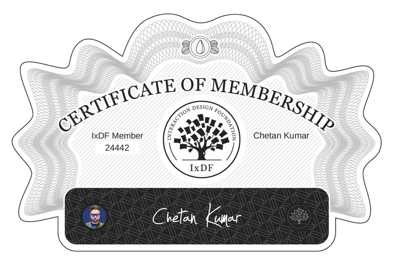 Certificate of Membership – Chetan Kumar