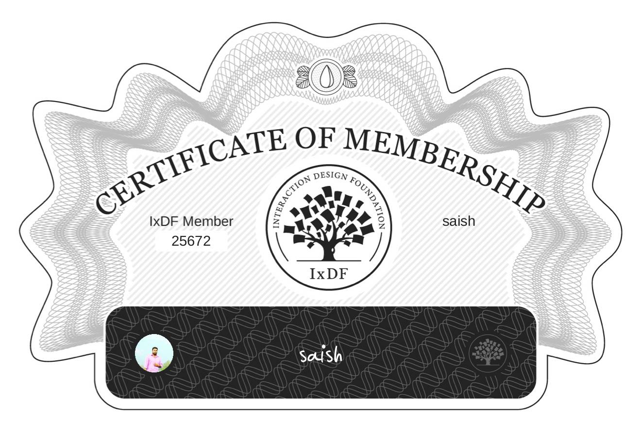 Certificate of Membership – saish