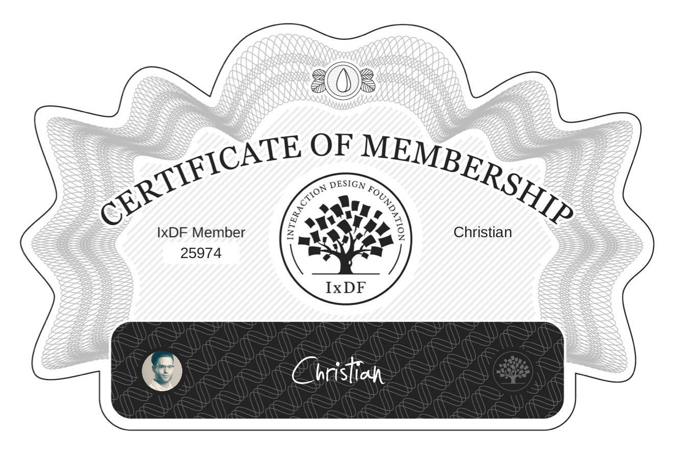 Certificate of Membership – Christian