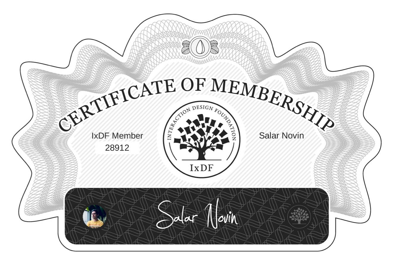 Certificate of Membership – Salar Novin