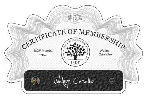 Certificate of Membership – Walmyr Carvalho