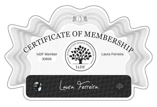 Certificate of Membership – Laura Ferreira