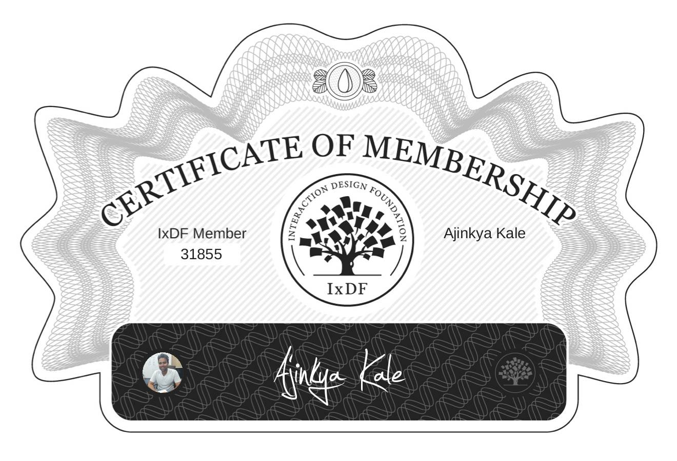 Certificate of Membership – Ajinkya Kale