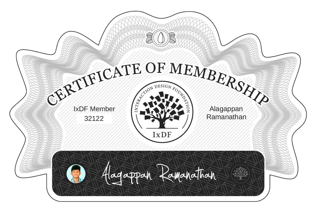 Certificate of Membership – Alagappan Ramanathan