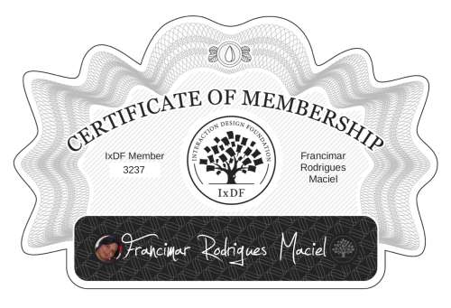 Certificate of Membership – Francimar Rodrigues Maciel
