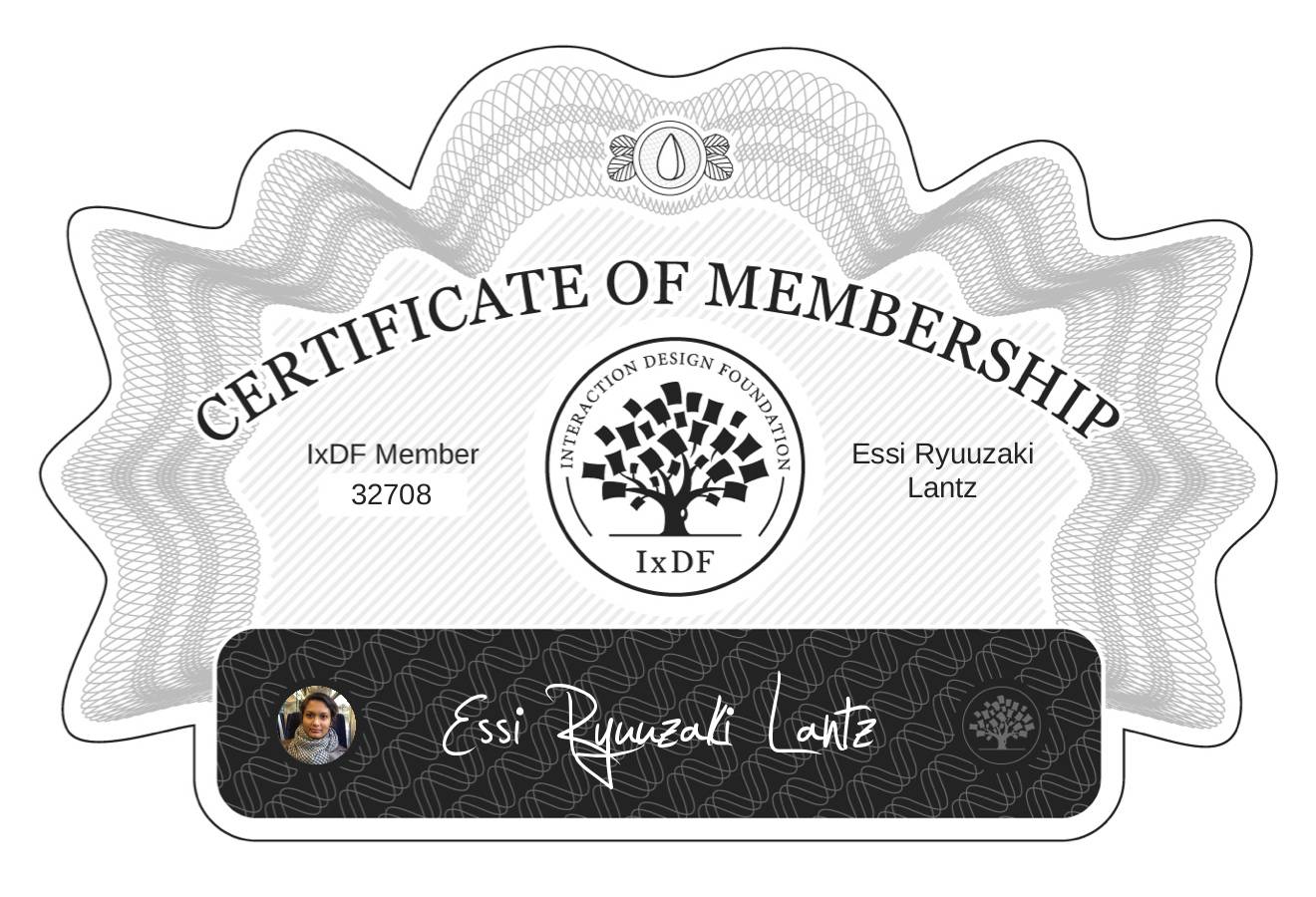 Certificate of Membership – Essi Ryuuzaki Lantz